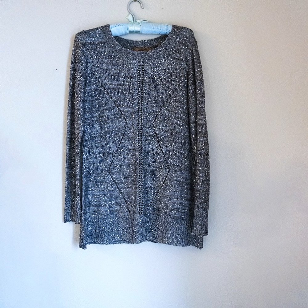 SWEATER GREY METALLIC SIZE L